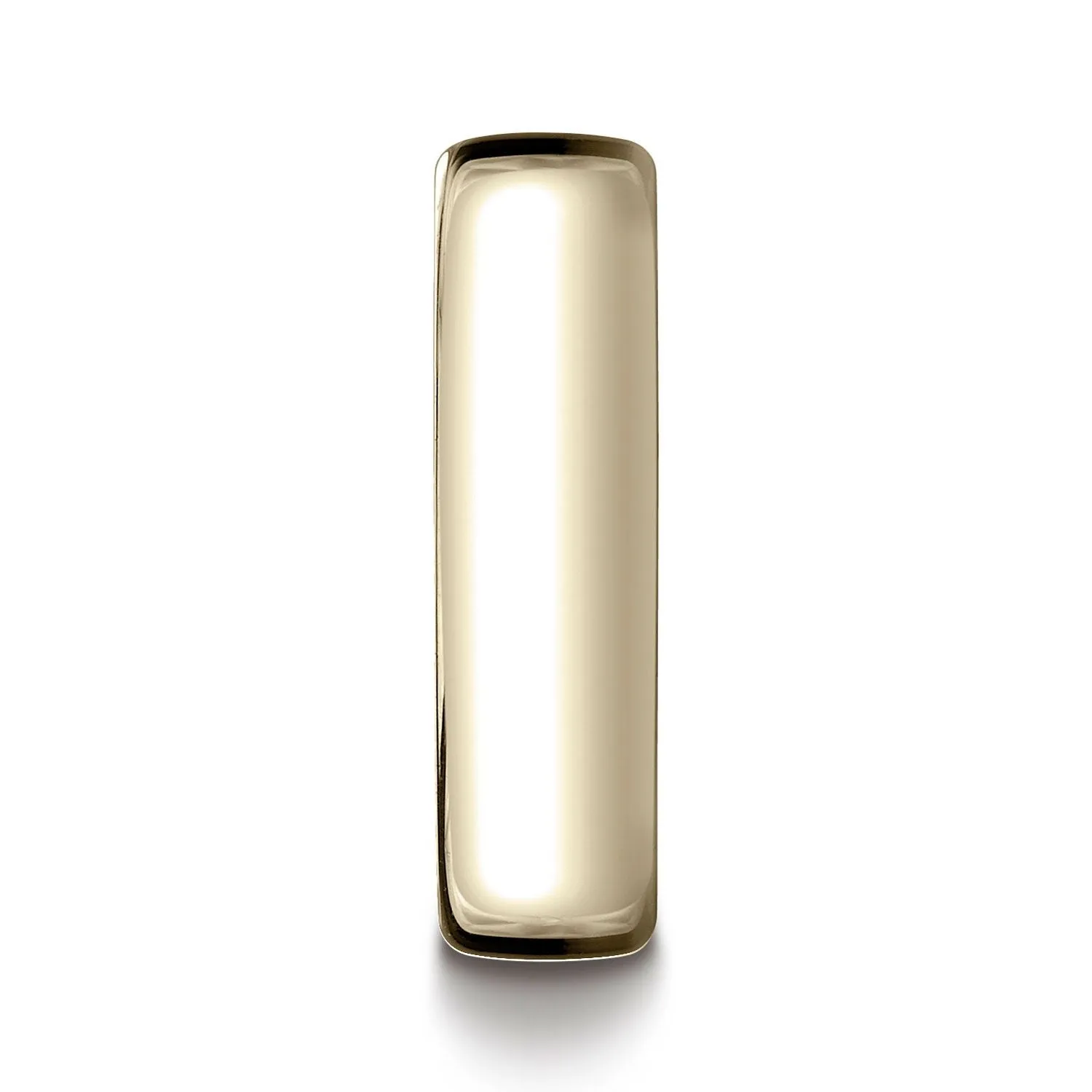 14k Rose Gold 8mm Flat Comfort-fit Ring With Milgrain