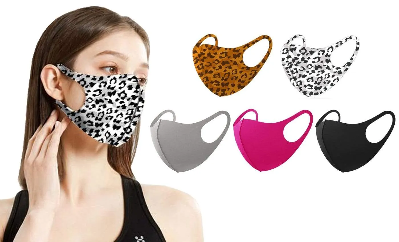 5 Pack Fun Prints Reusable Fabric Masks