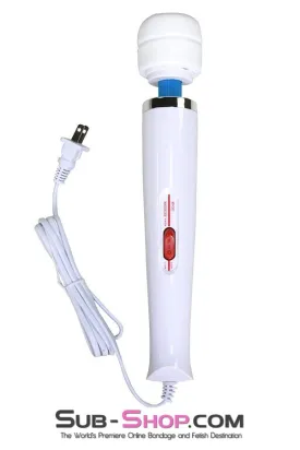 6956R      Magic Massager Two Speed Wand Vibrator, White - LAST CHANCE - Final Closeout!