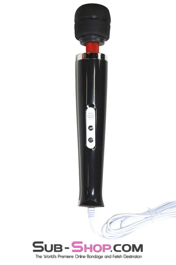 6960R      10 Speed Magic Wand Massager, Black - MEGA Deal