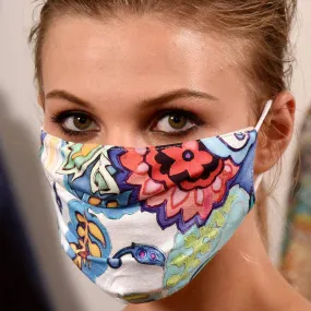 Abstract Multi Colored Print Face Mask