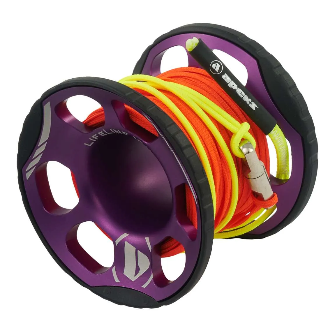 Apeks 15M Lifeline Spool Purple/Bright Orange