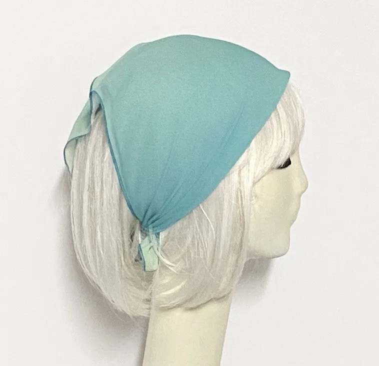 Aqua Chiffon Scarf