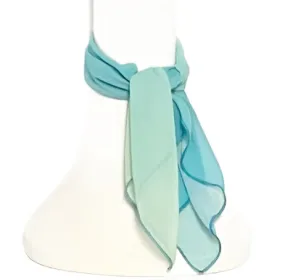 Aqua Chiffon Scarf