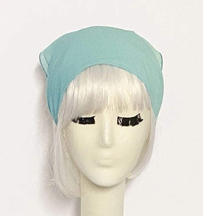 Aqua Chiffon Scarf
