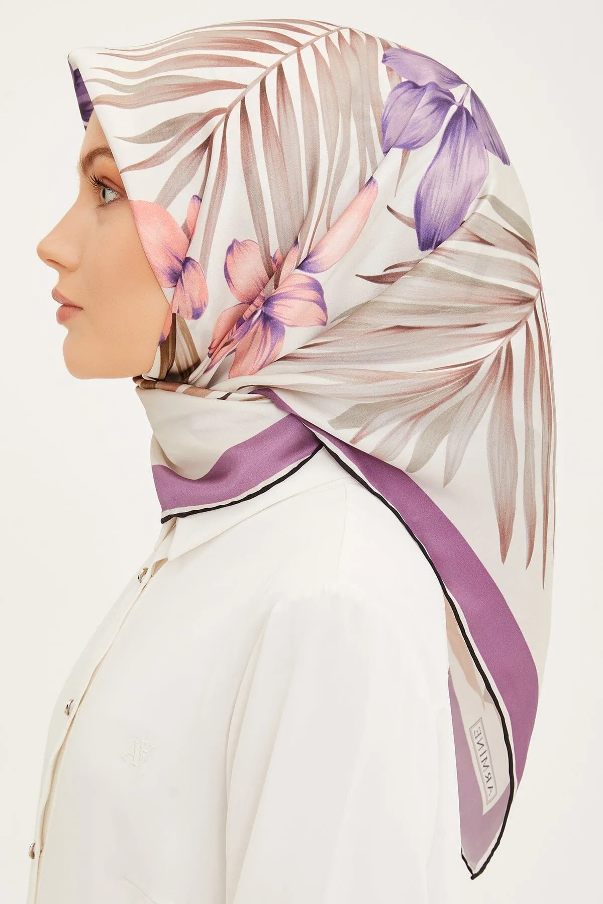 Armine Claris Floral Silk Scarf #35