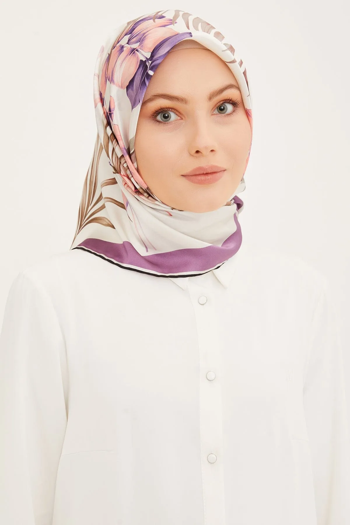 Armine Claris Floral Silk Scarf #35