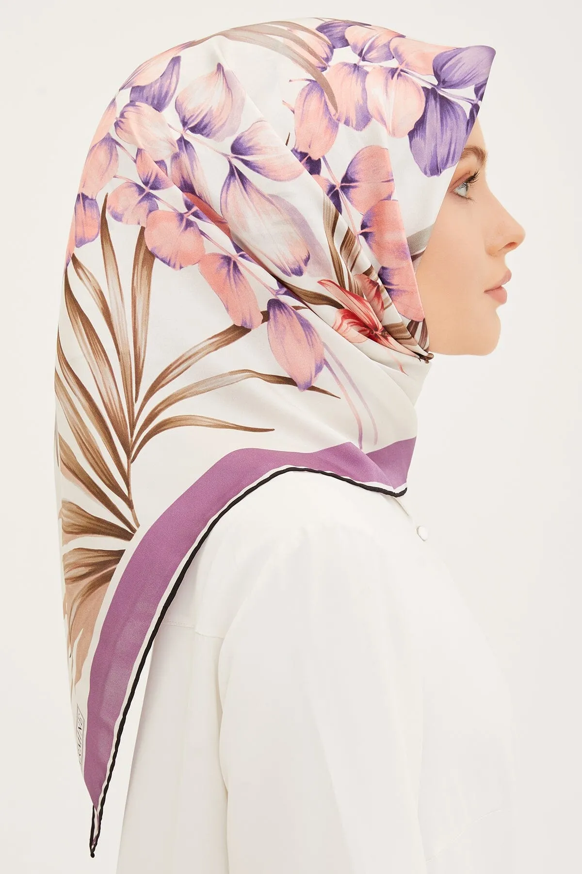 Armine Claris Floral Silk Scarf #35