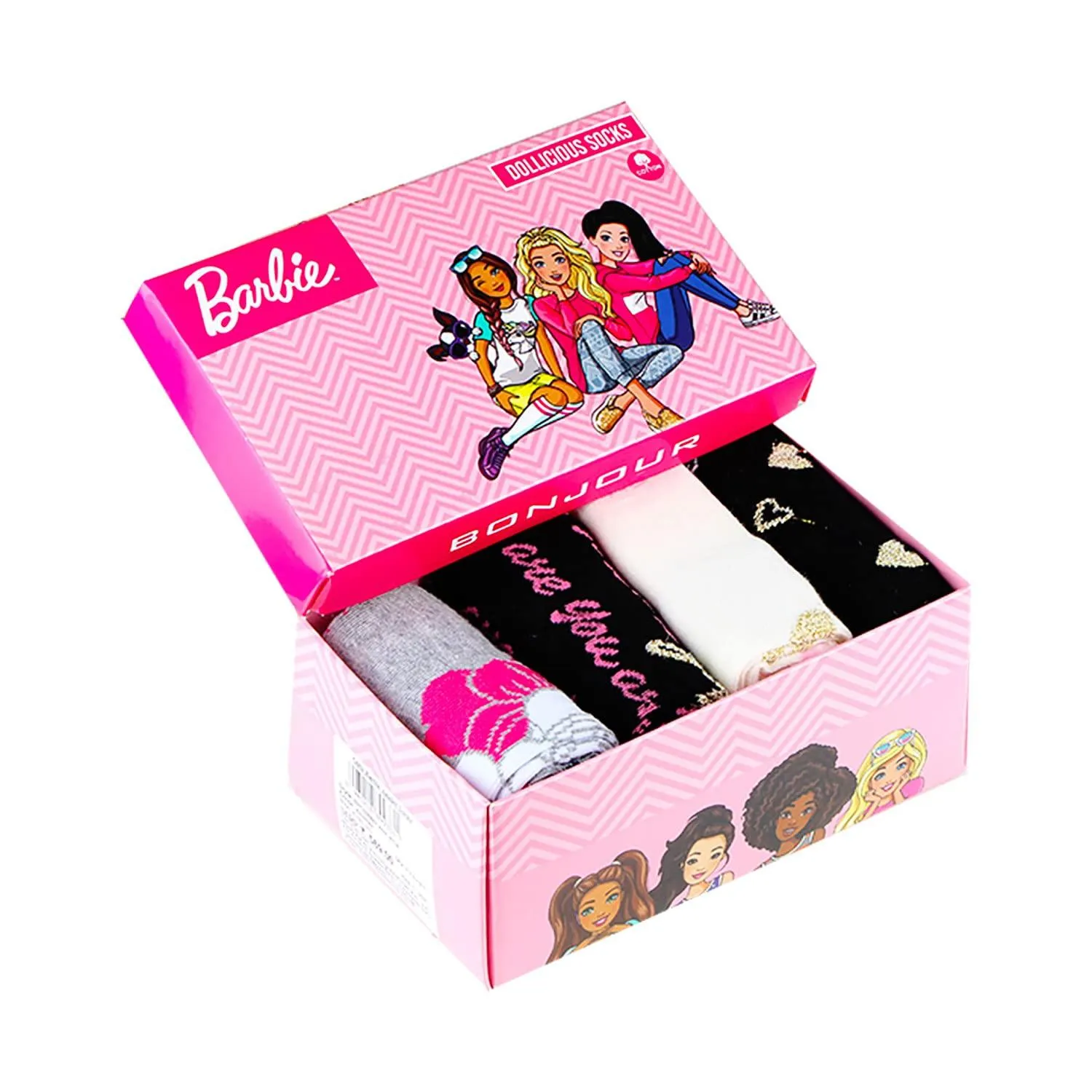 Barbie Socks For Girls -Pack Of 5