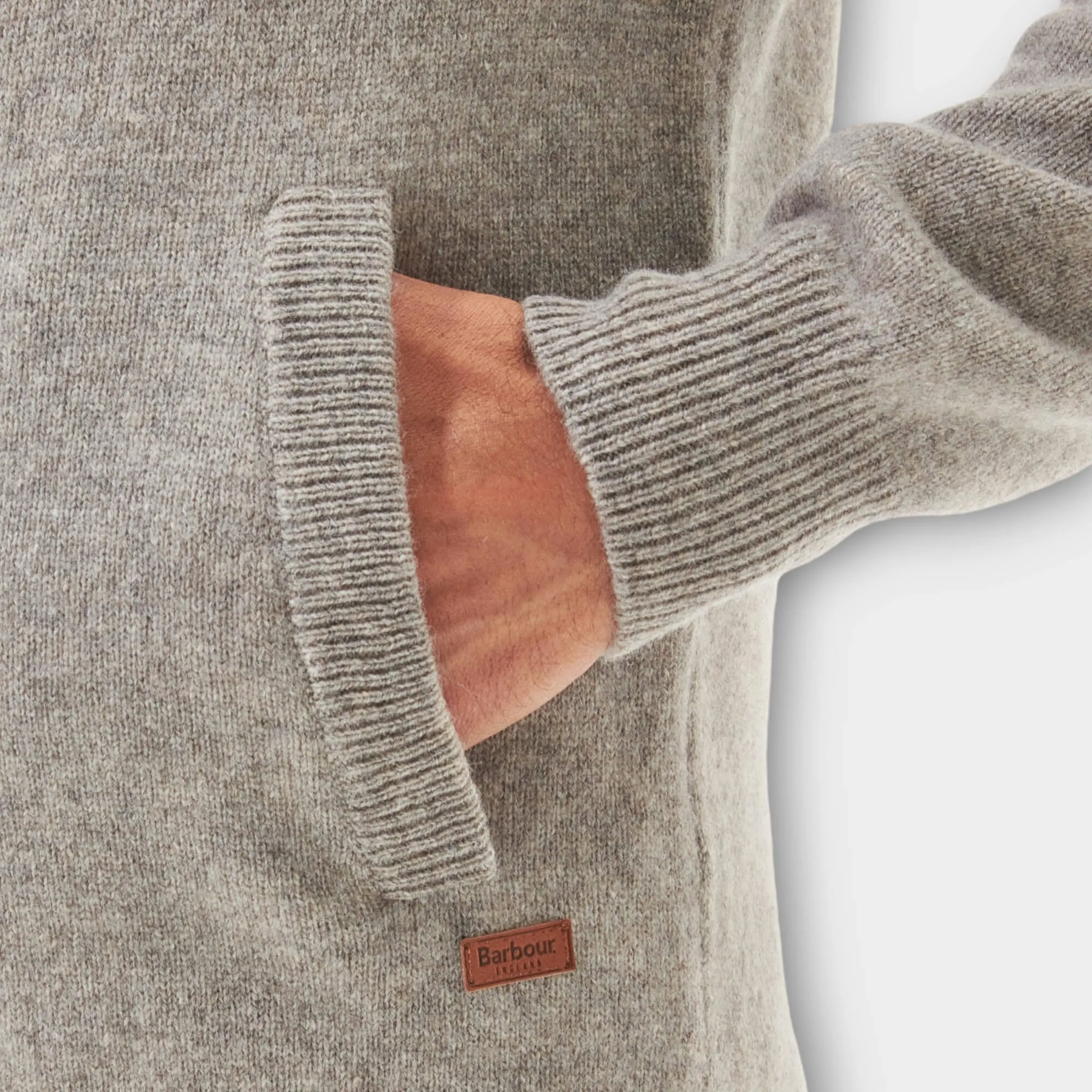 Barbour Patch Zip Through I Stone