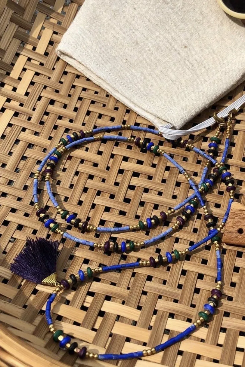 BEADED FACE MASK NECK STRAP NICOLE