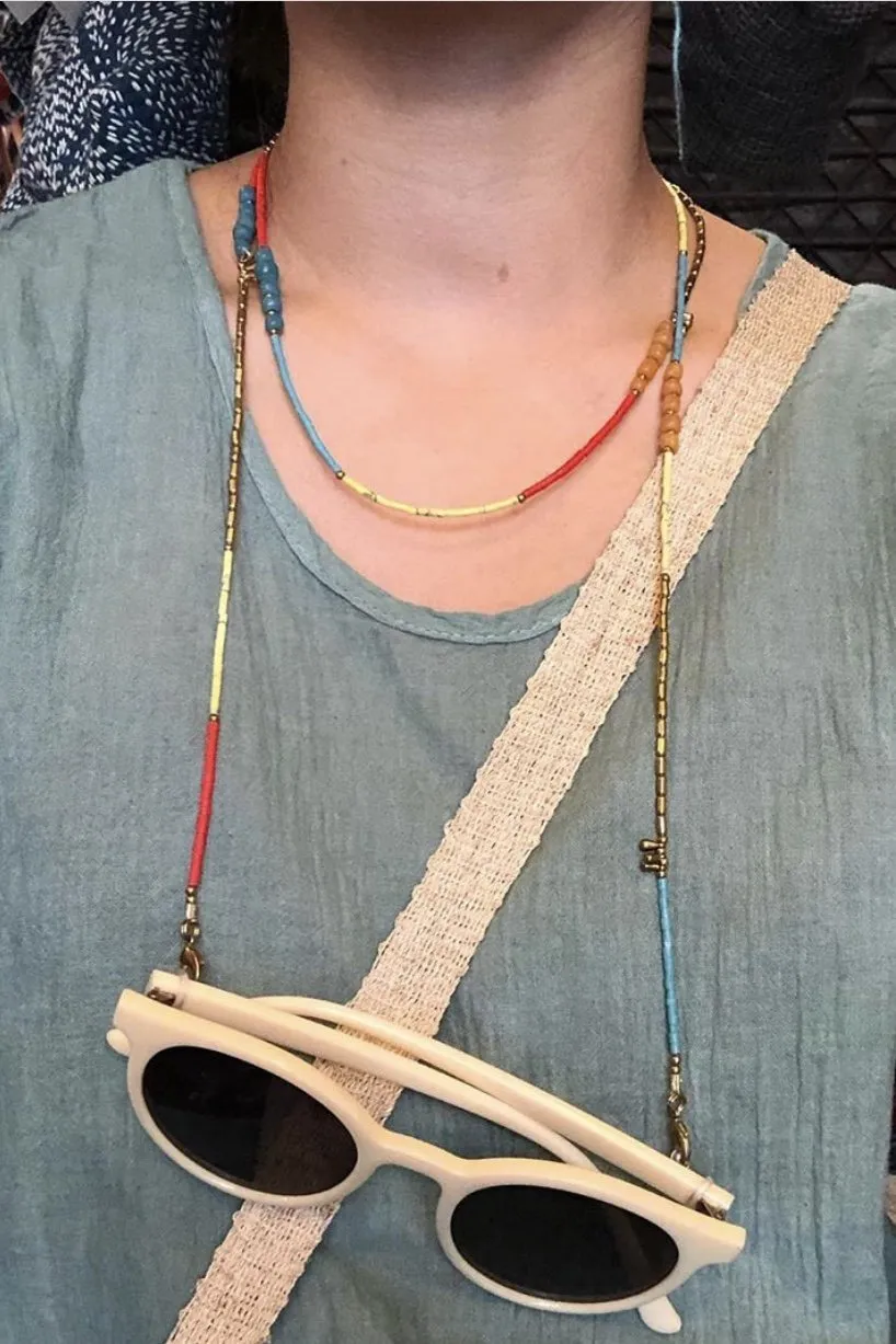 BEADED FACE MASK NECK STRAP NICOLE