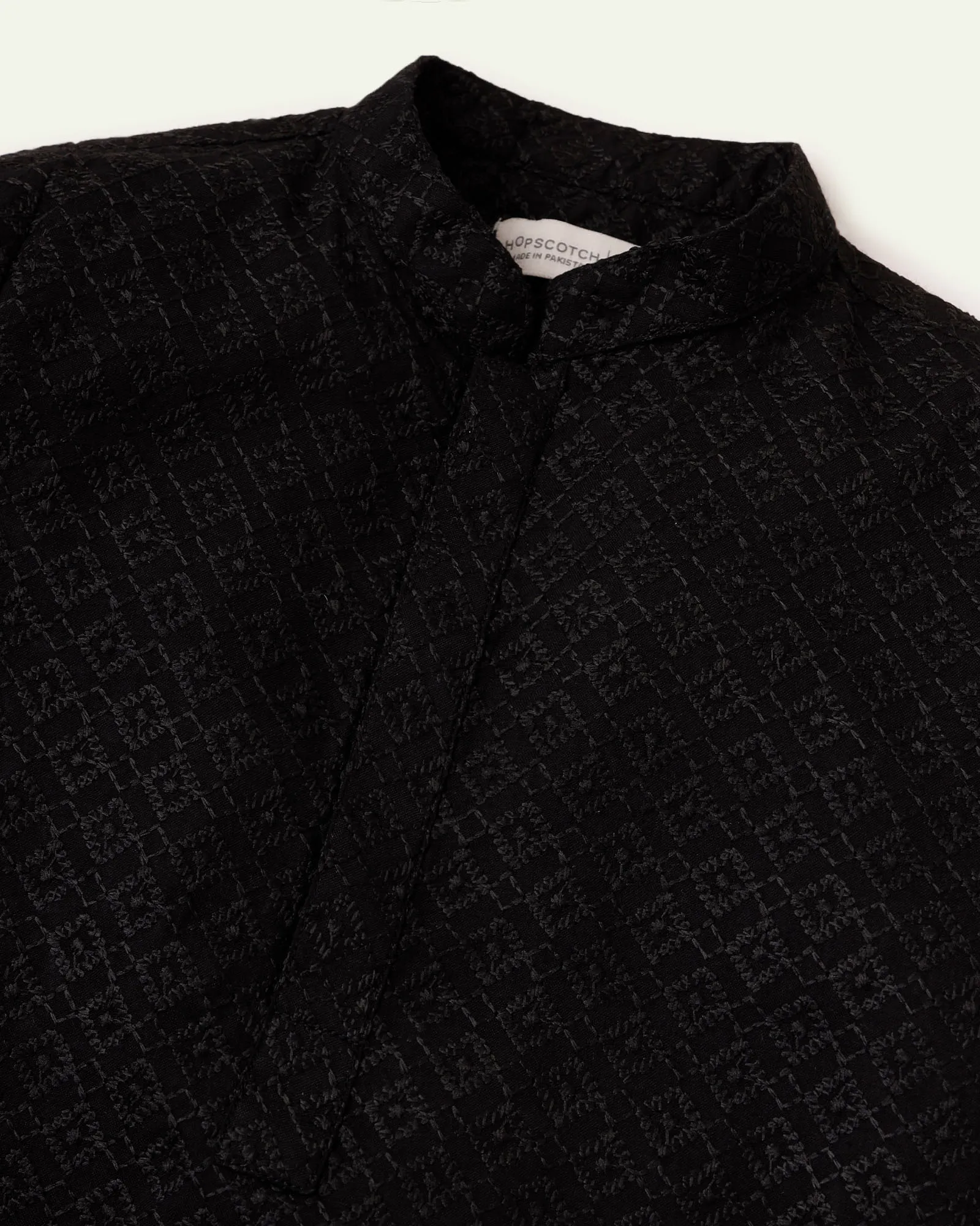 Black Chikankari Kurta