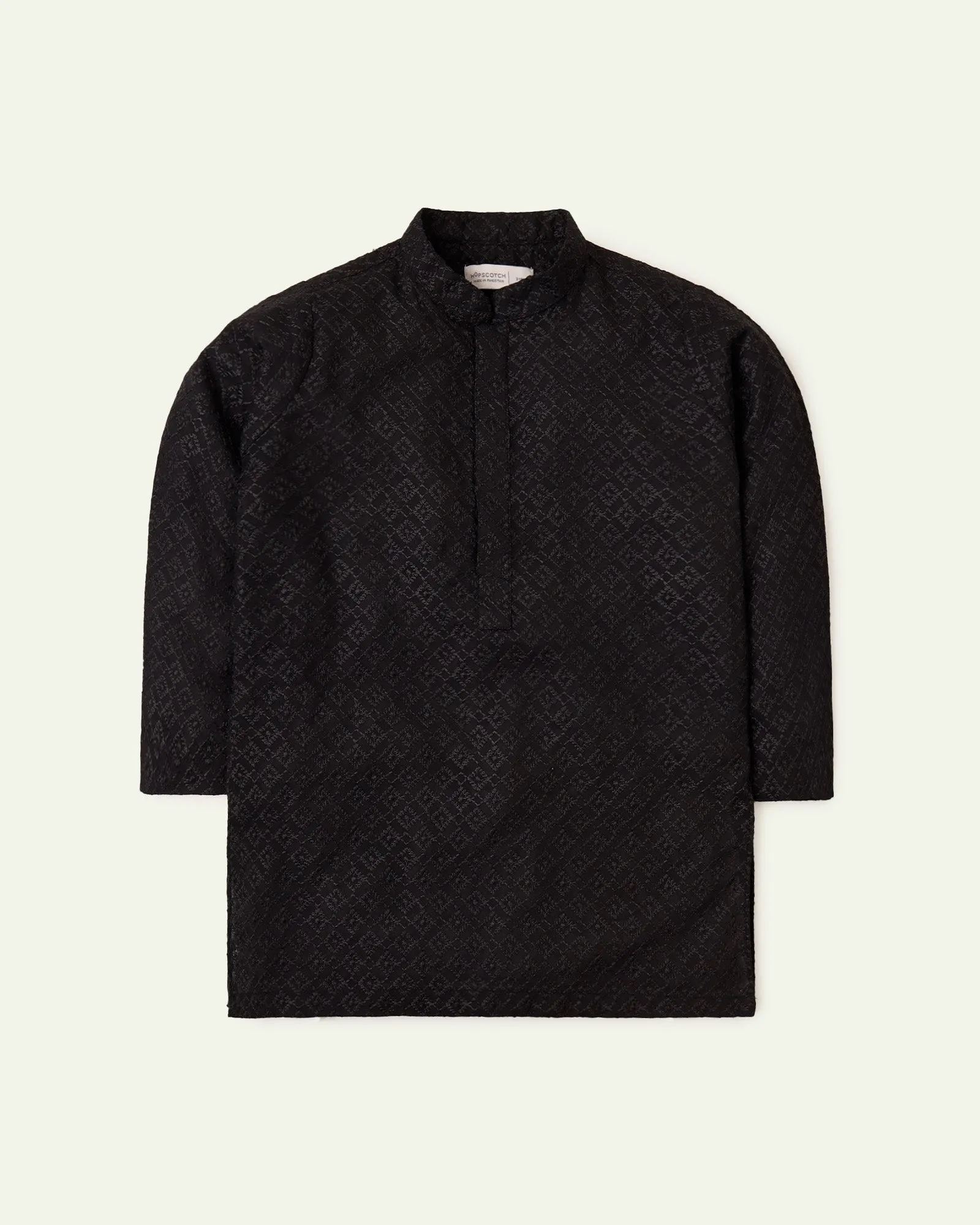 Black Chikankari Kurta
