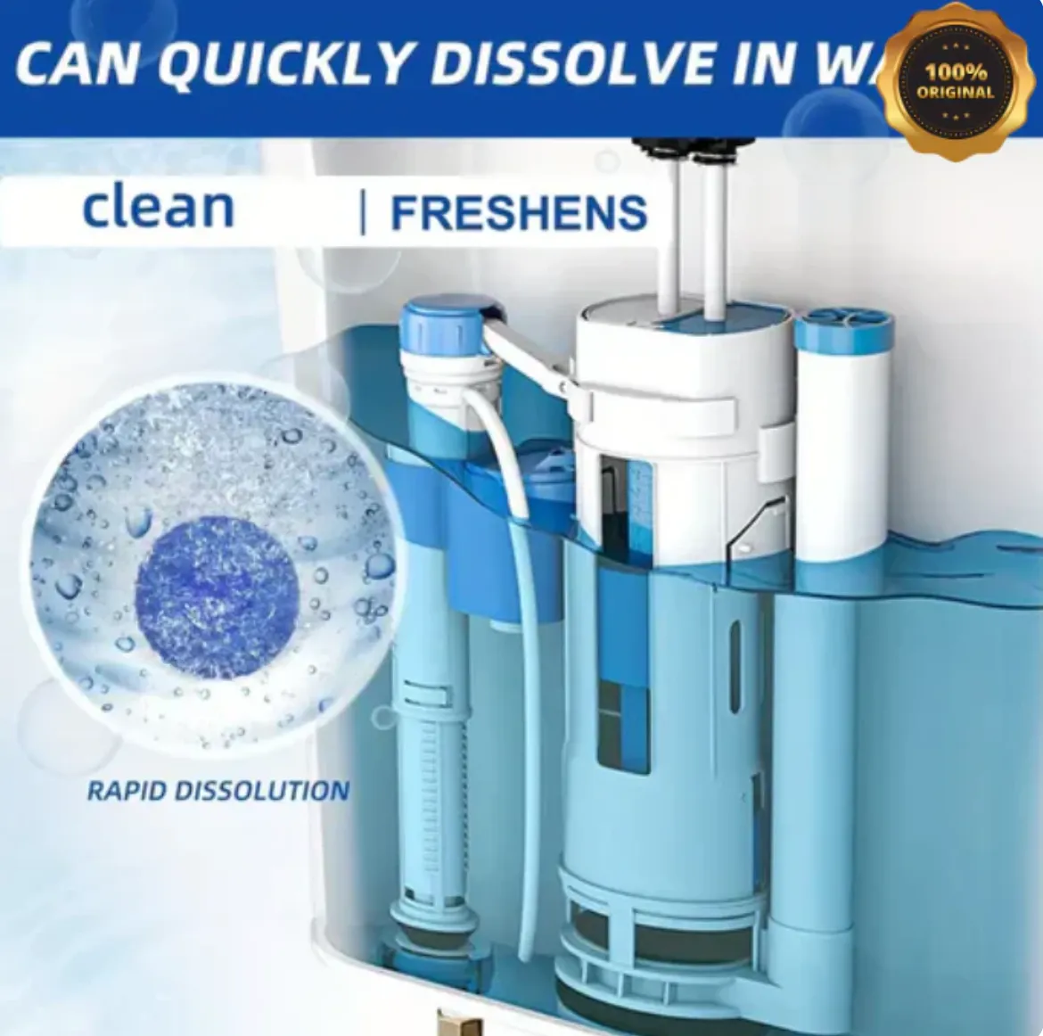 Blue Bubble Toilet Cleaner  Buy 1 Get 2 Free 