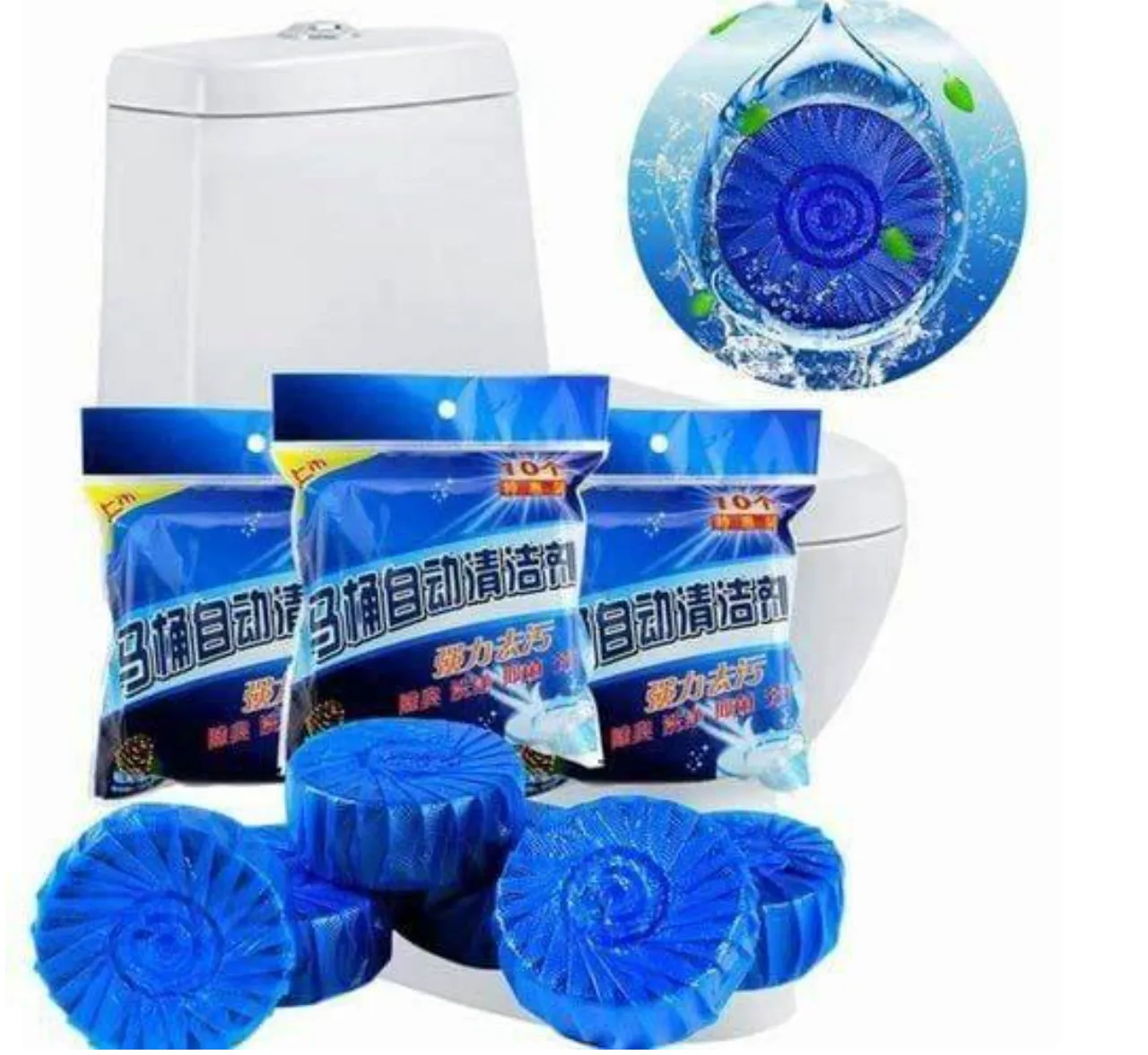 Blue Bubble Toilet Cleaner  Buy 1 Get 2 Free 
