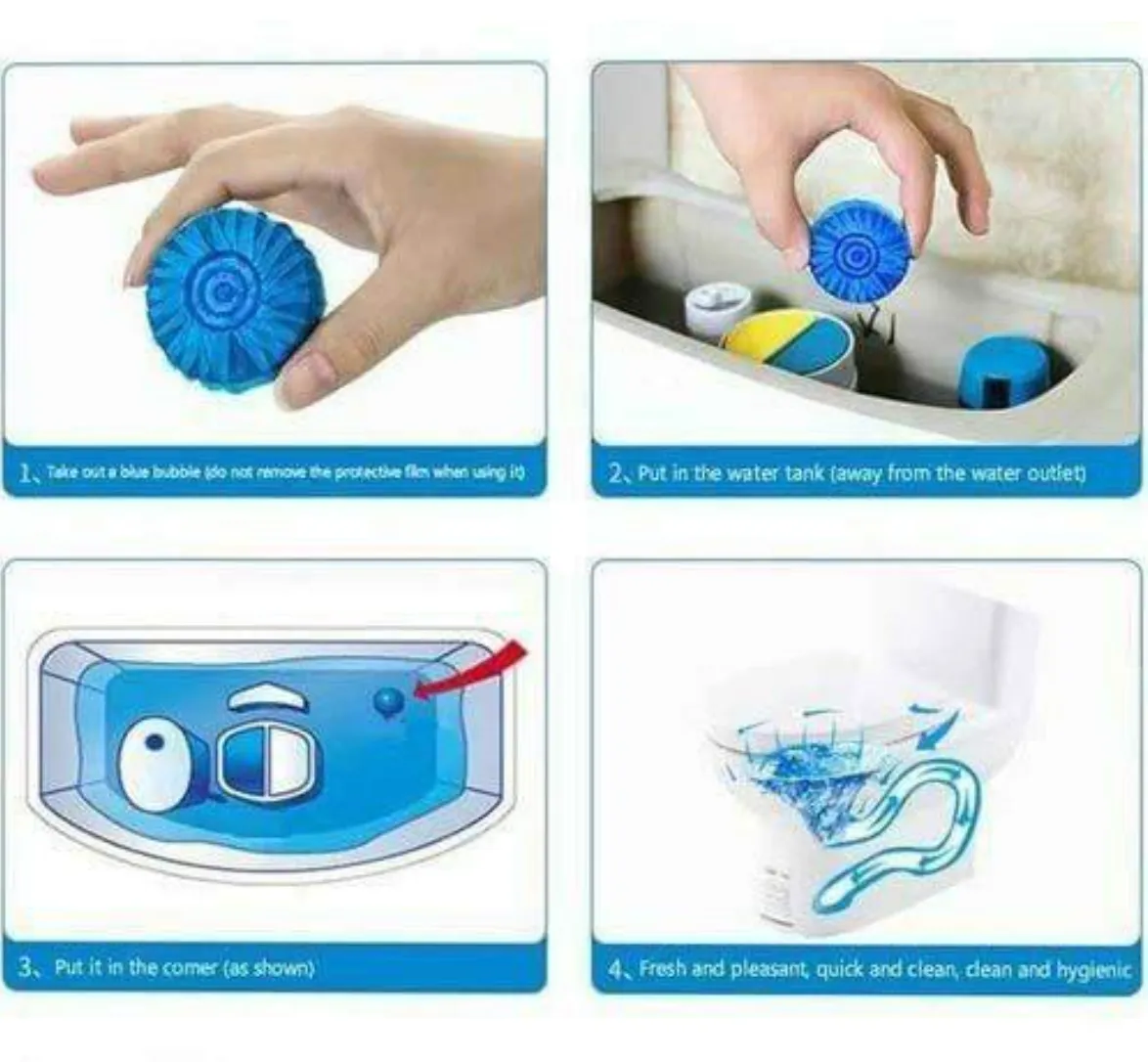 Blue Bubble Toilet Cleaner  Buy 1 Get 2 Free 