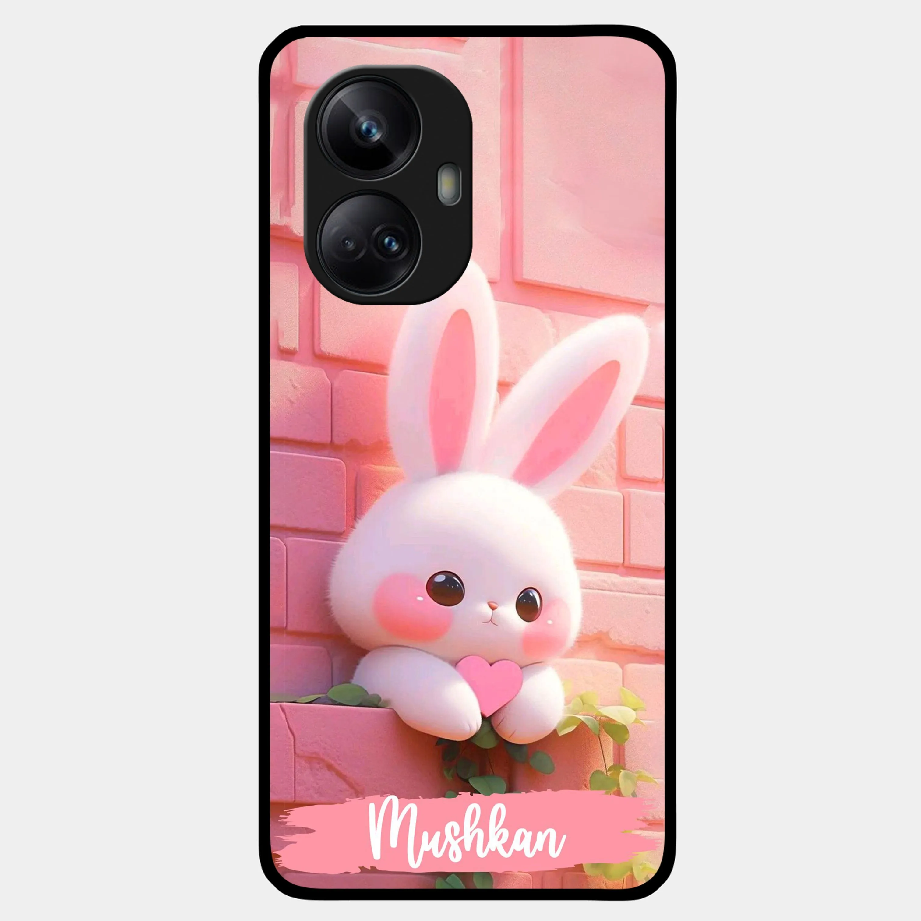 Bunny Glossy Metal Case Cover For Realme