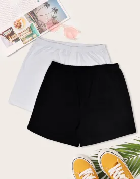 Buy 1 Get 1 Free Men's Essentials boxer Shorts-Black/White