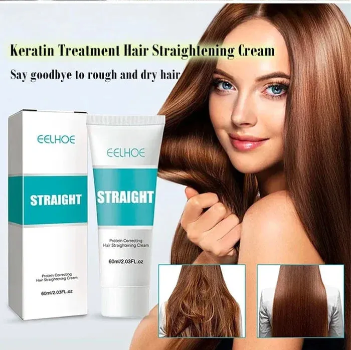 Buy 2 get 1 free-Silk and Keratin Treatment Hair Straightening Cream