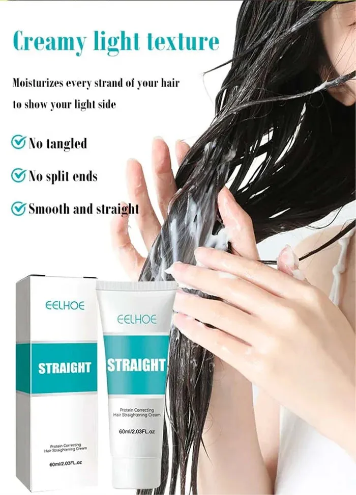 Buy 2 get 1 free-Silk and Keratin Treatment Hair Straightening Cream