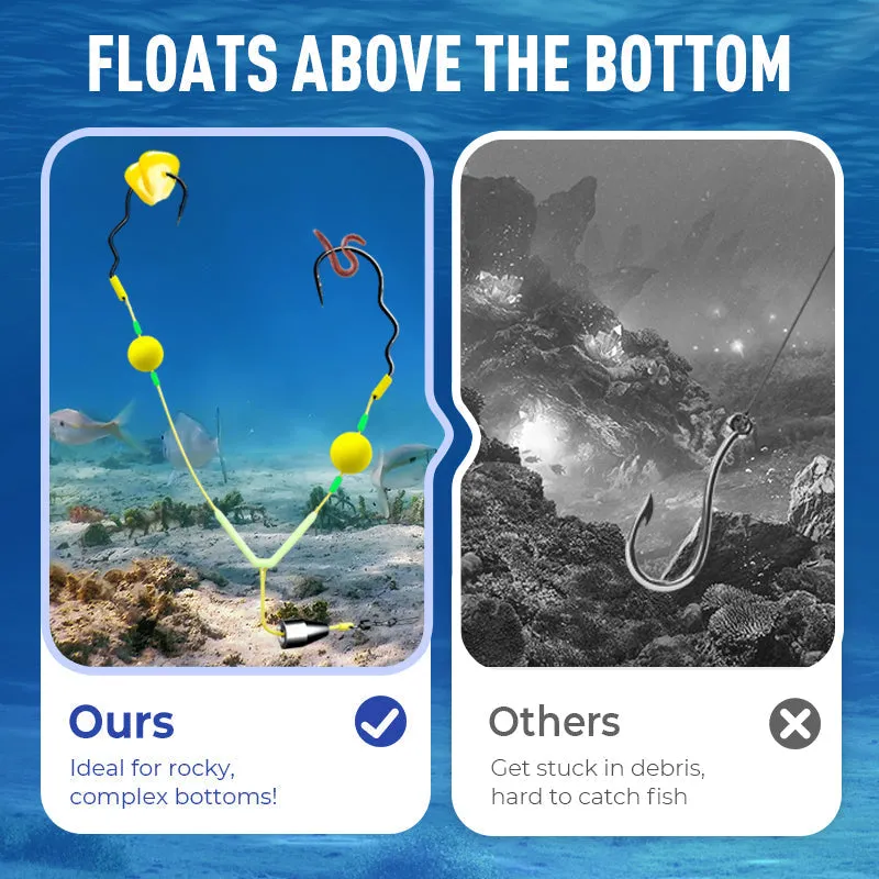 Buy 3 Get 2 Free  Reverse Bottom Fishing Rig Hook