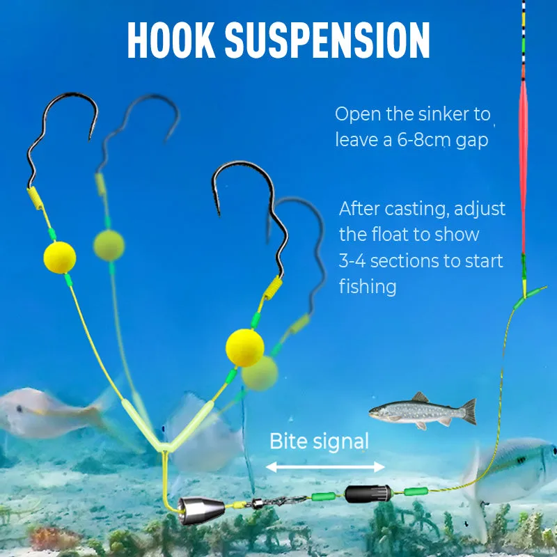 Buy 3 Get 2 Free  Reverse Bottom Fishing Rig Hook