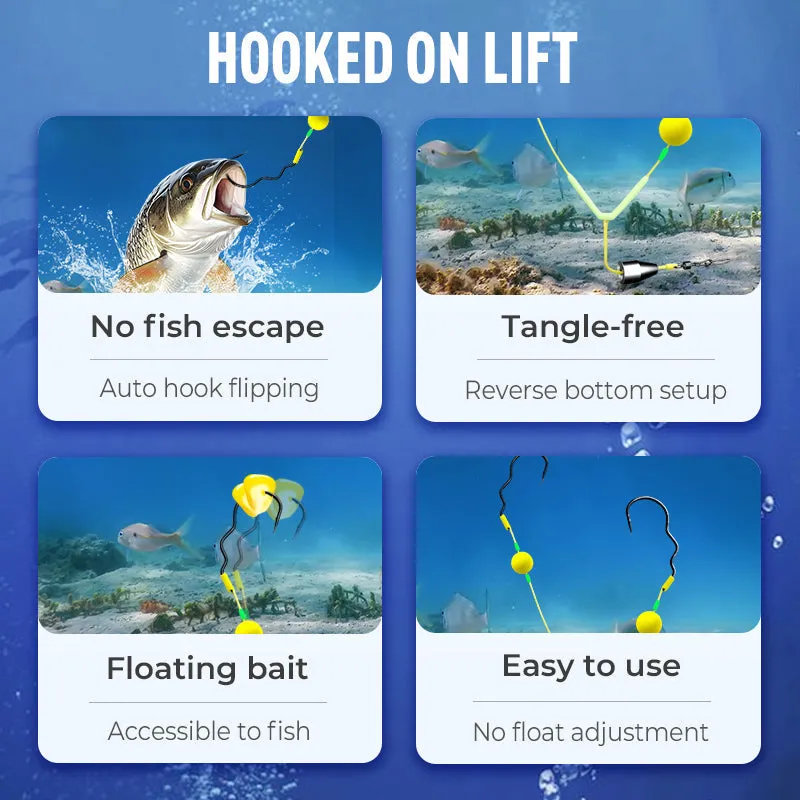 Buy 3 Get 2 Free  Reverse Bottom Fishing Rig Hook