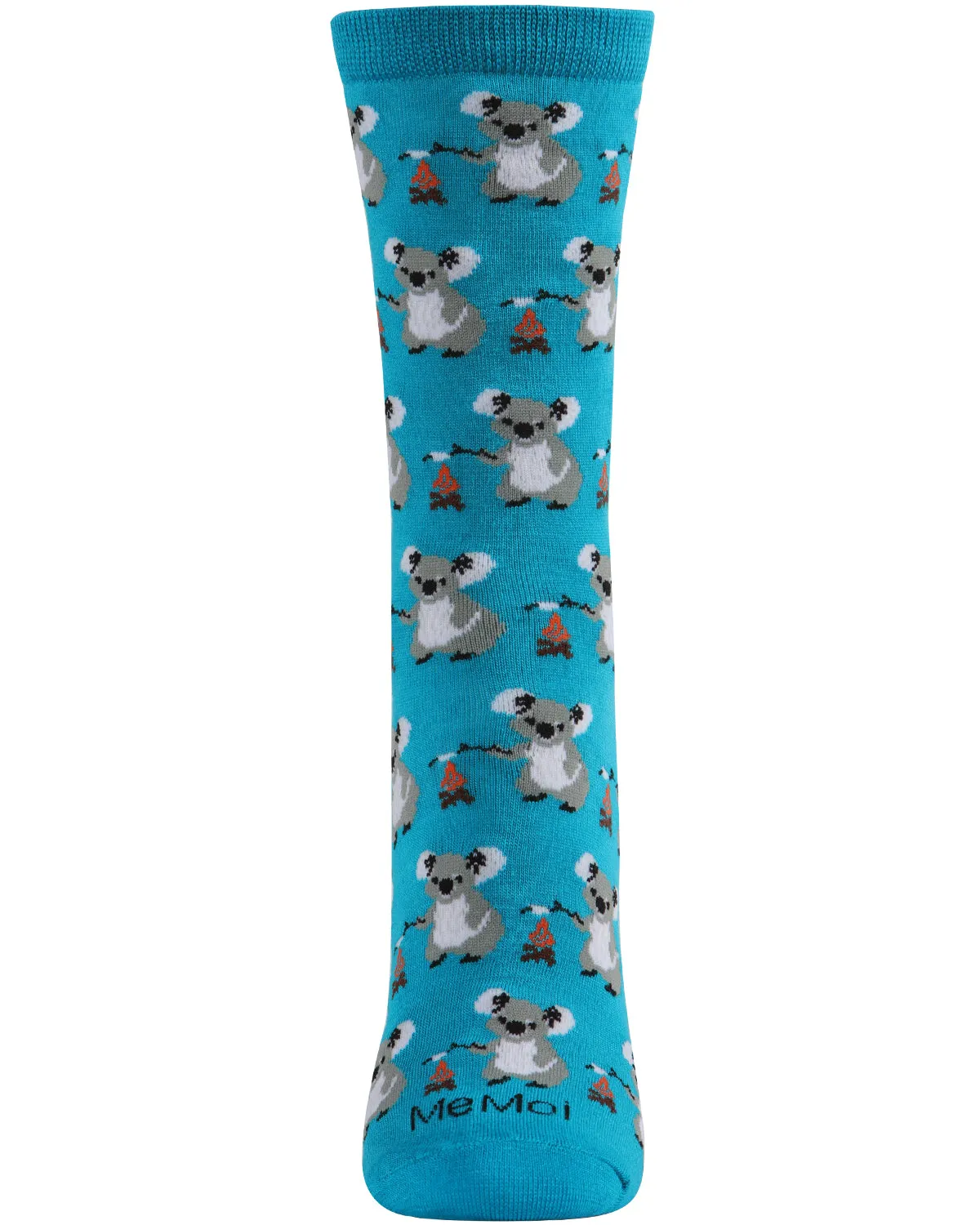 Camping Koalas Bamboo Blend Crew Socks