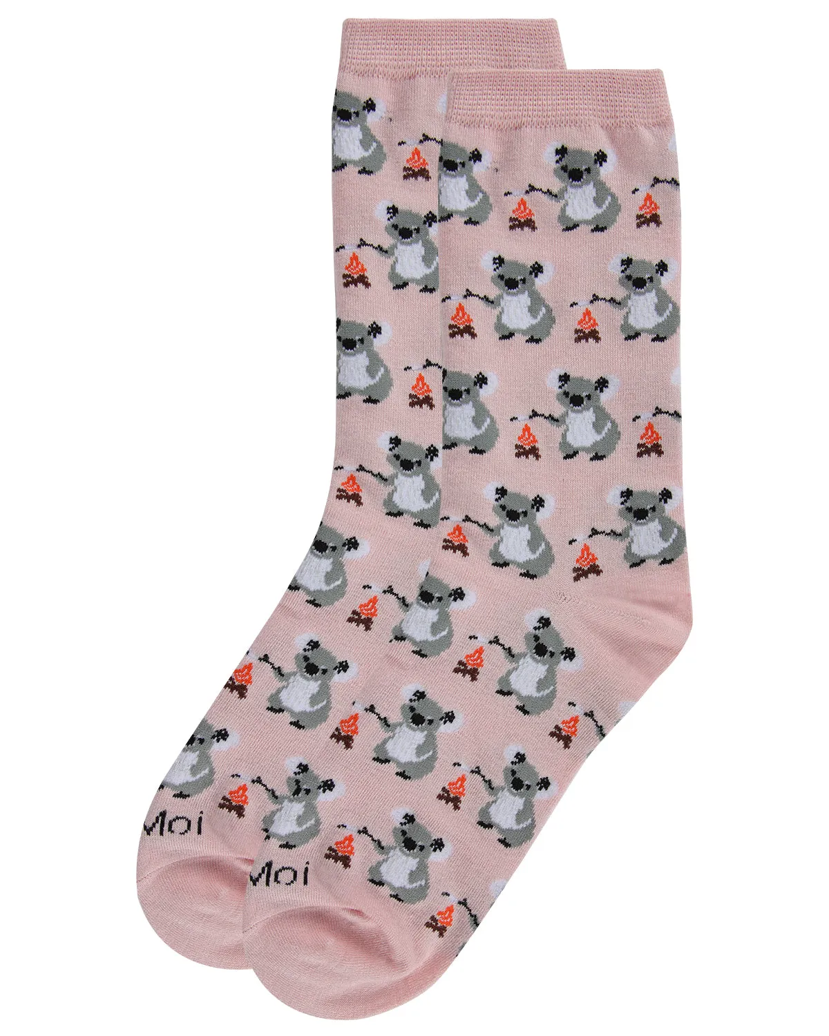 Camping Koalas Bamboo Blend Crew Socks