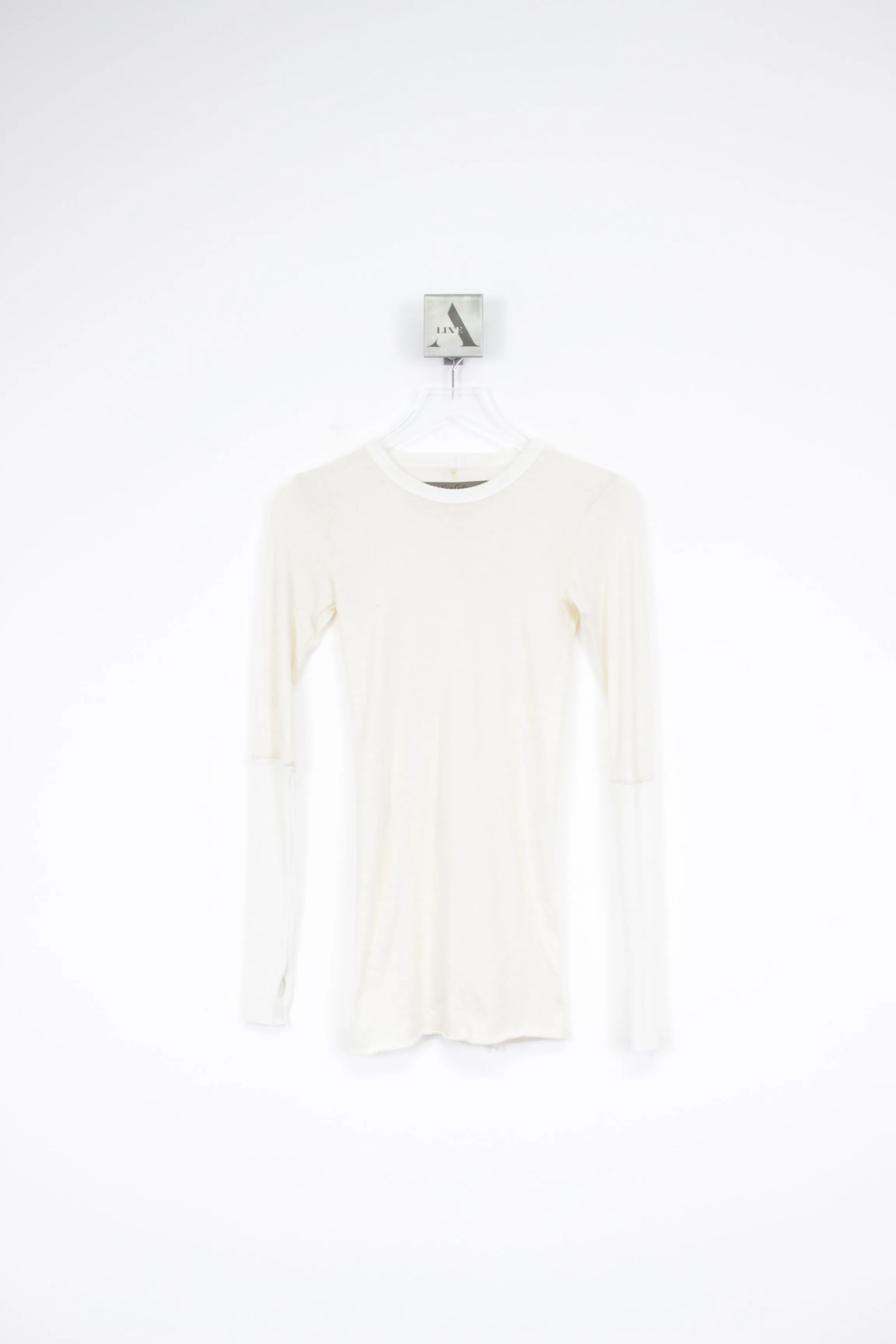 Cashmere Colorblock Fitted Cuffed L/S Crew