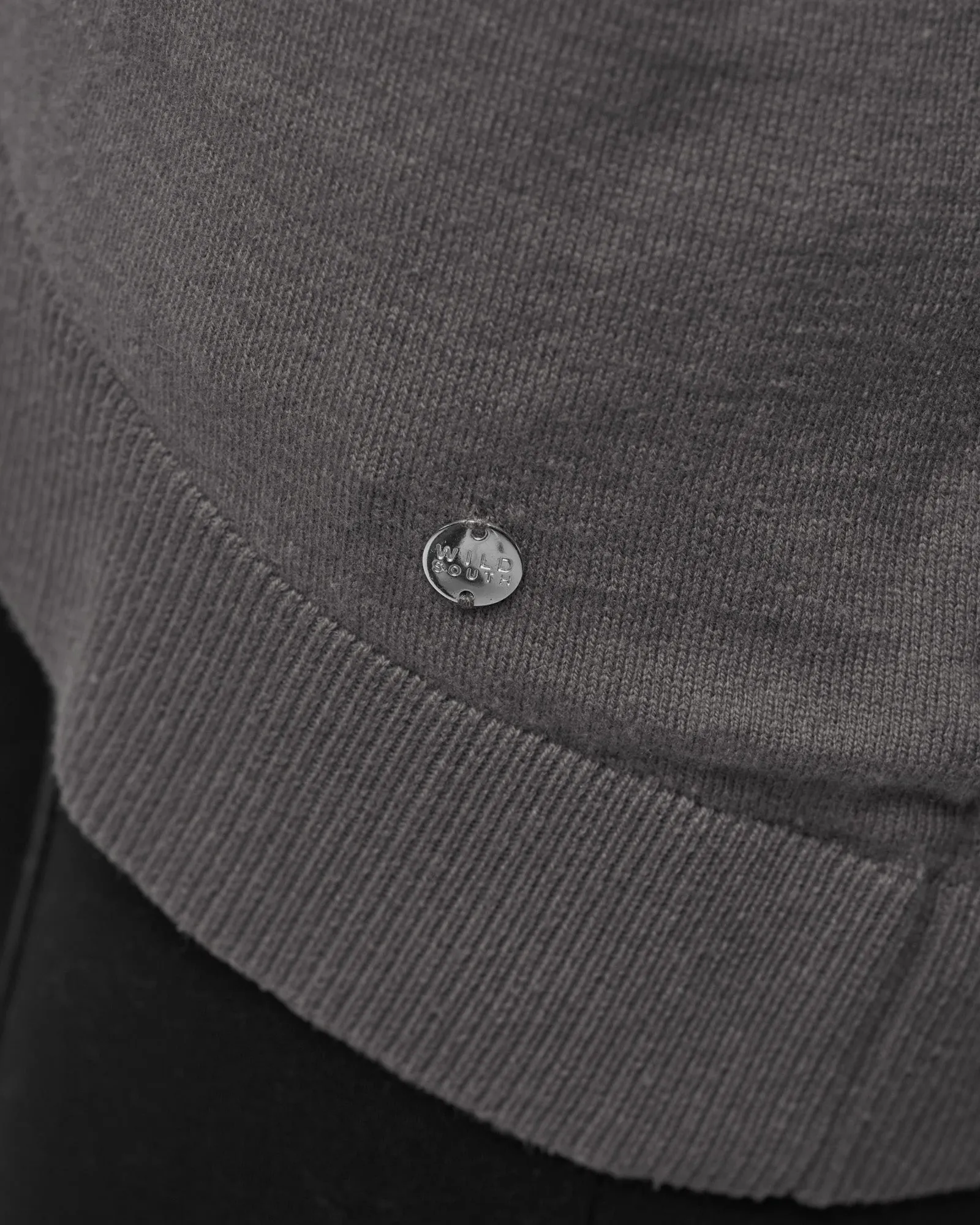 CASHMERE COTTON SWINGY CREW