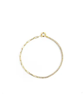 Chic Riviere Gold Bracelet