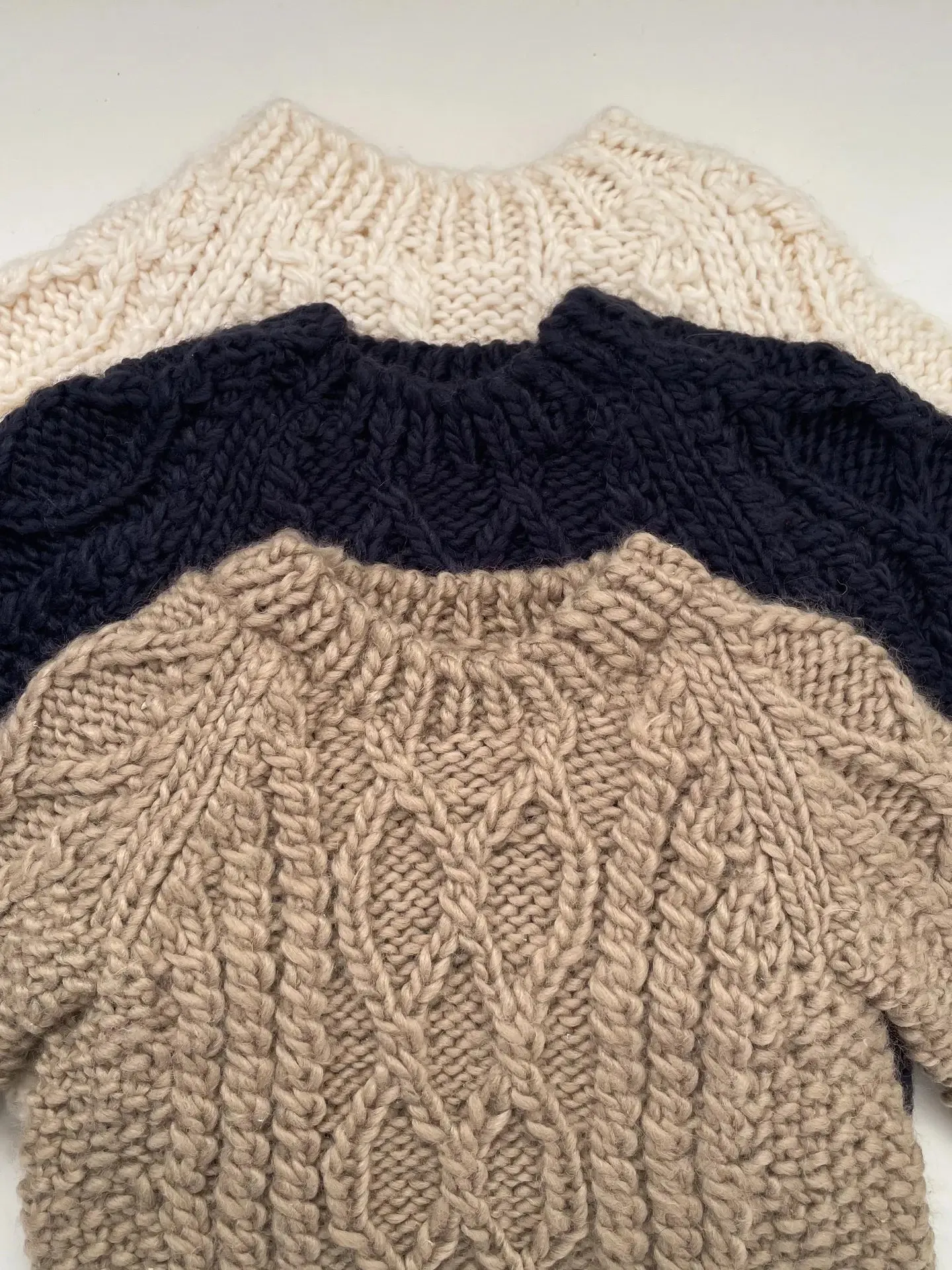 Cream Fisherman Sweater
