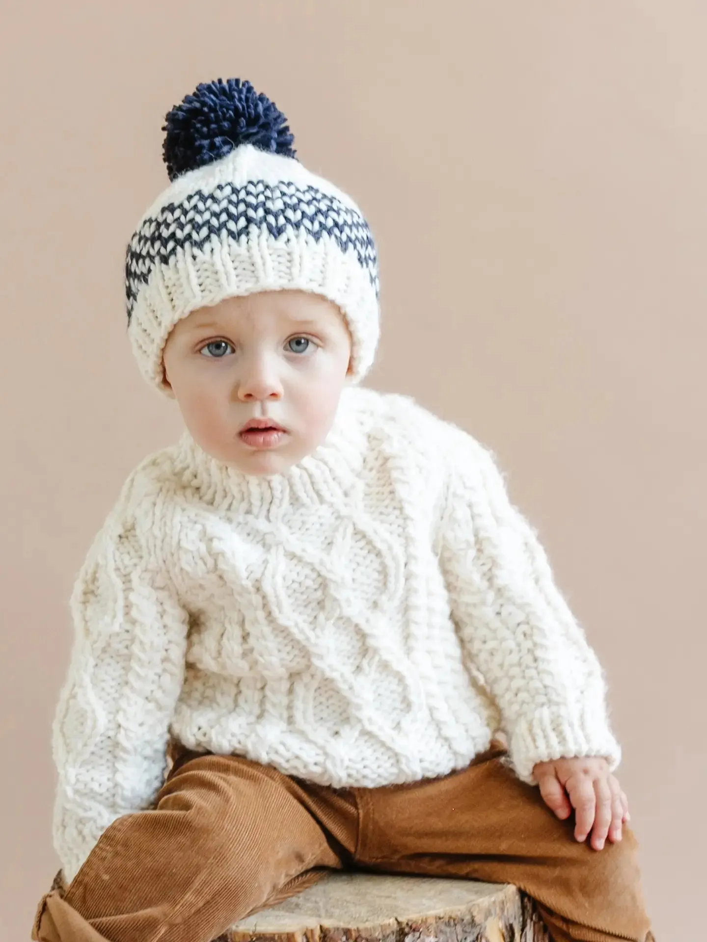 Cream Fisherman Sweater