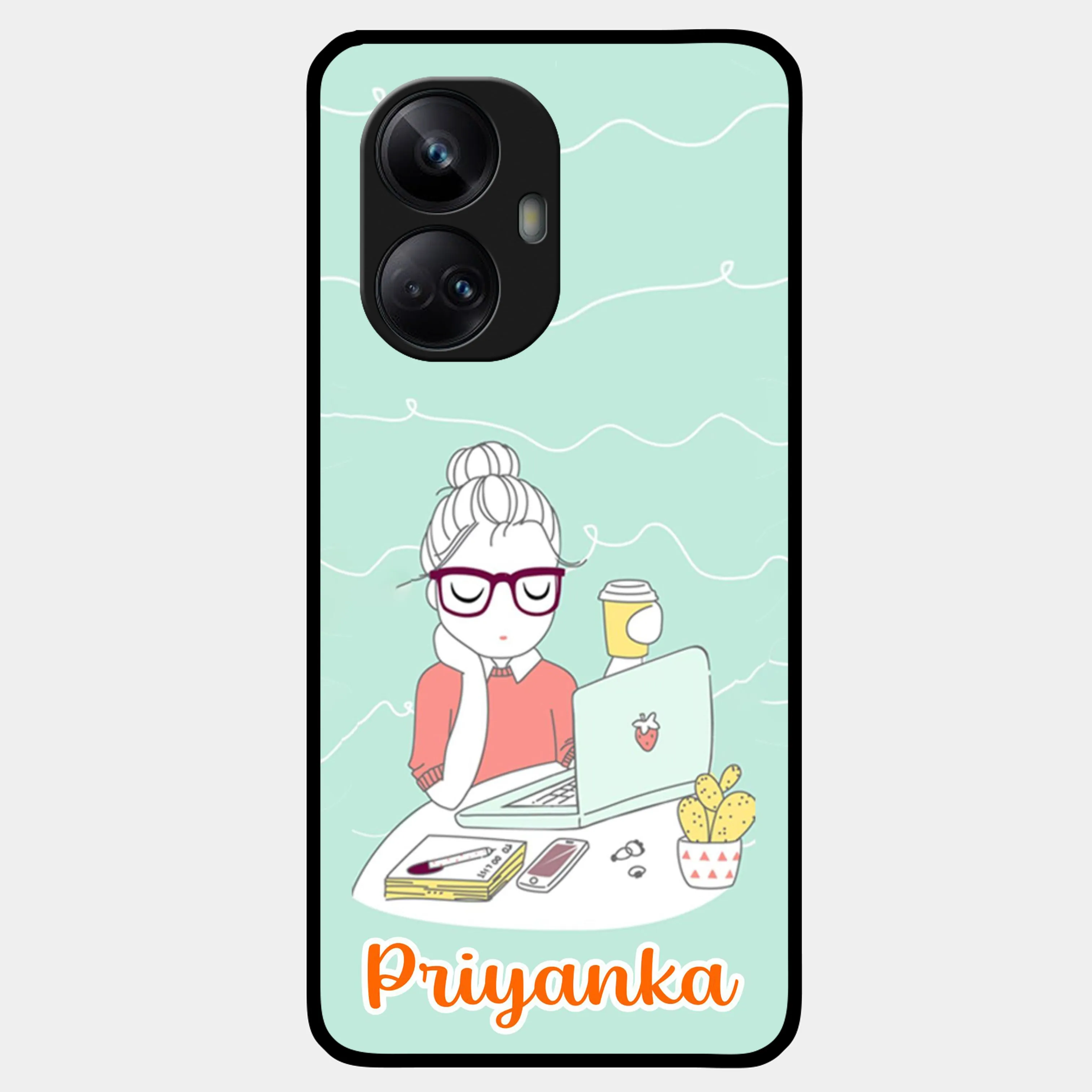 Creator Girl Glossy Metal Case Cover For Realme