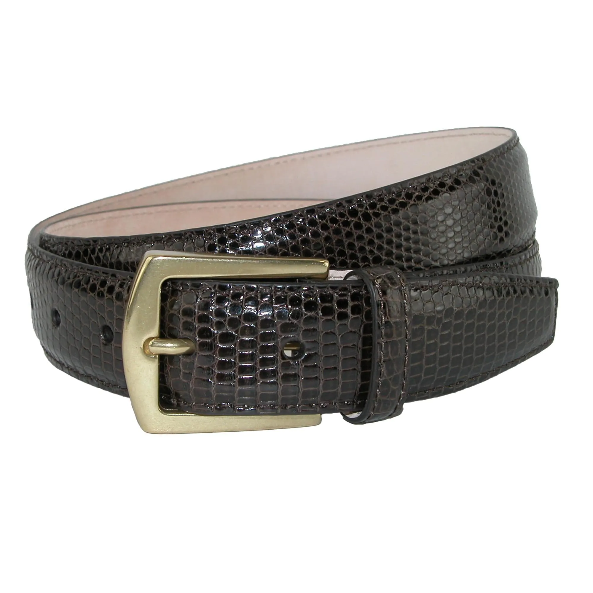 CrookhornDavis Men's Tejus Lizard 32mm Belt