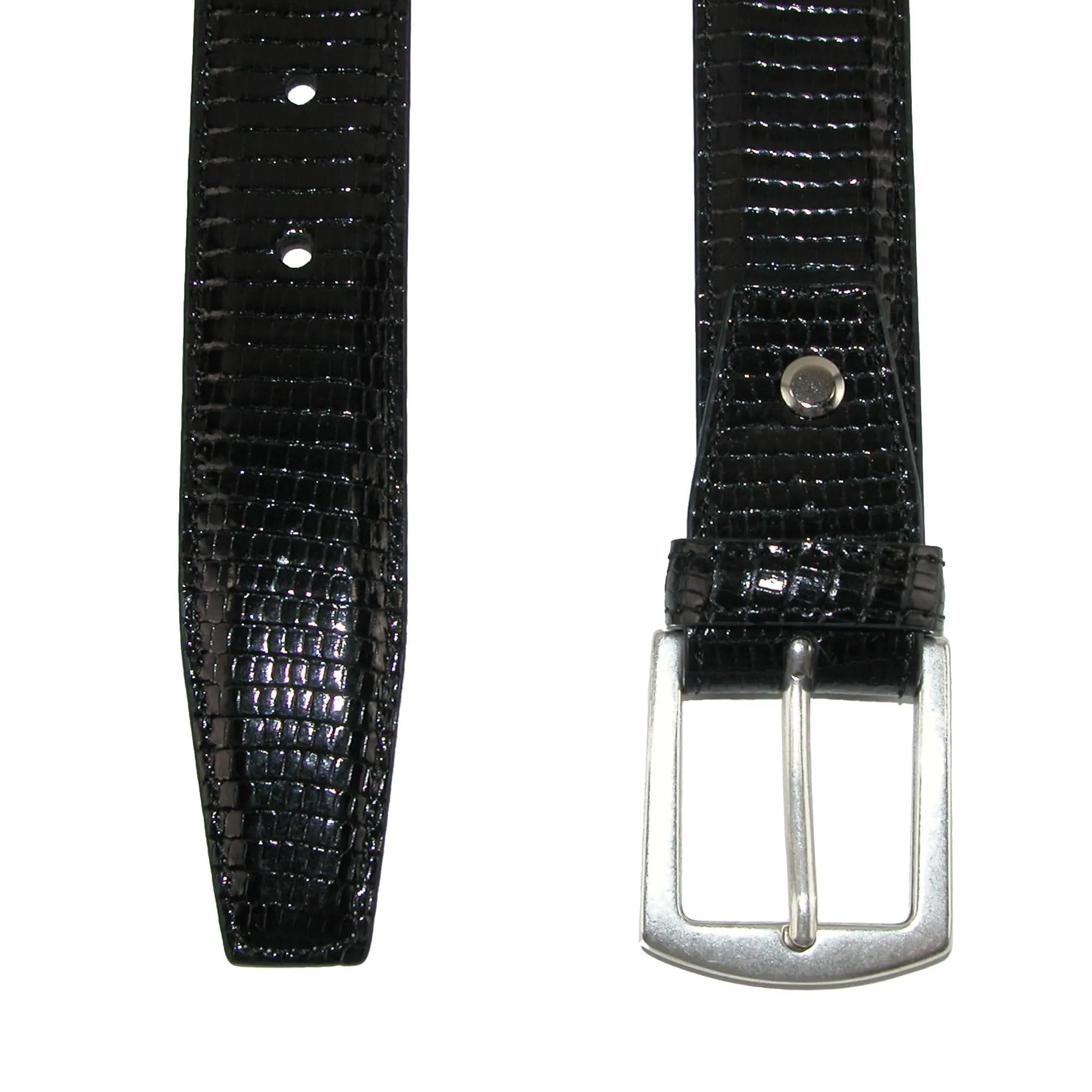 CrookhornDavis Men's Tejus Lizard 32mm Belt