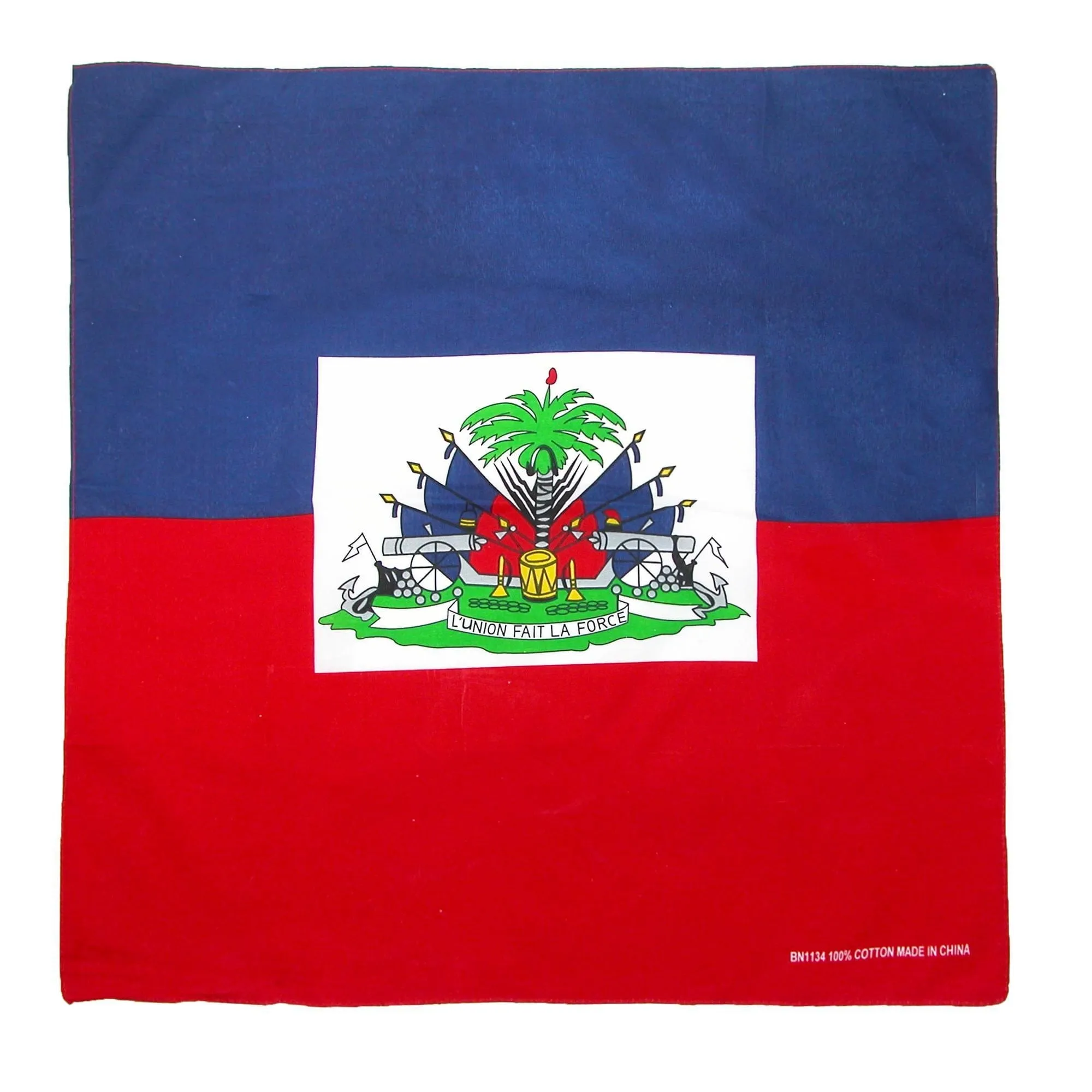 CTM® Cotton Haitian Flag Bandana