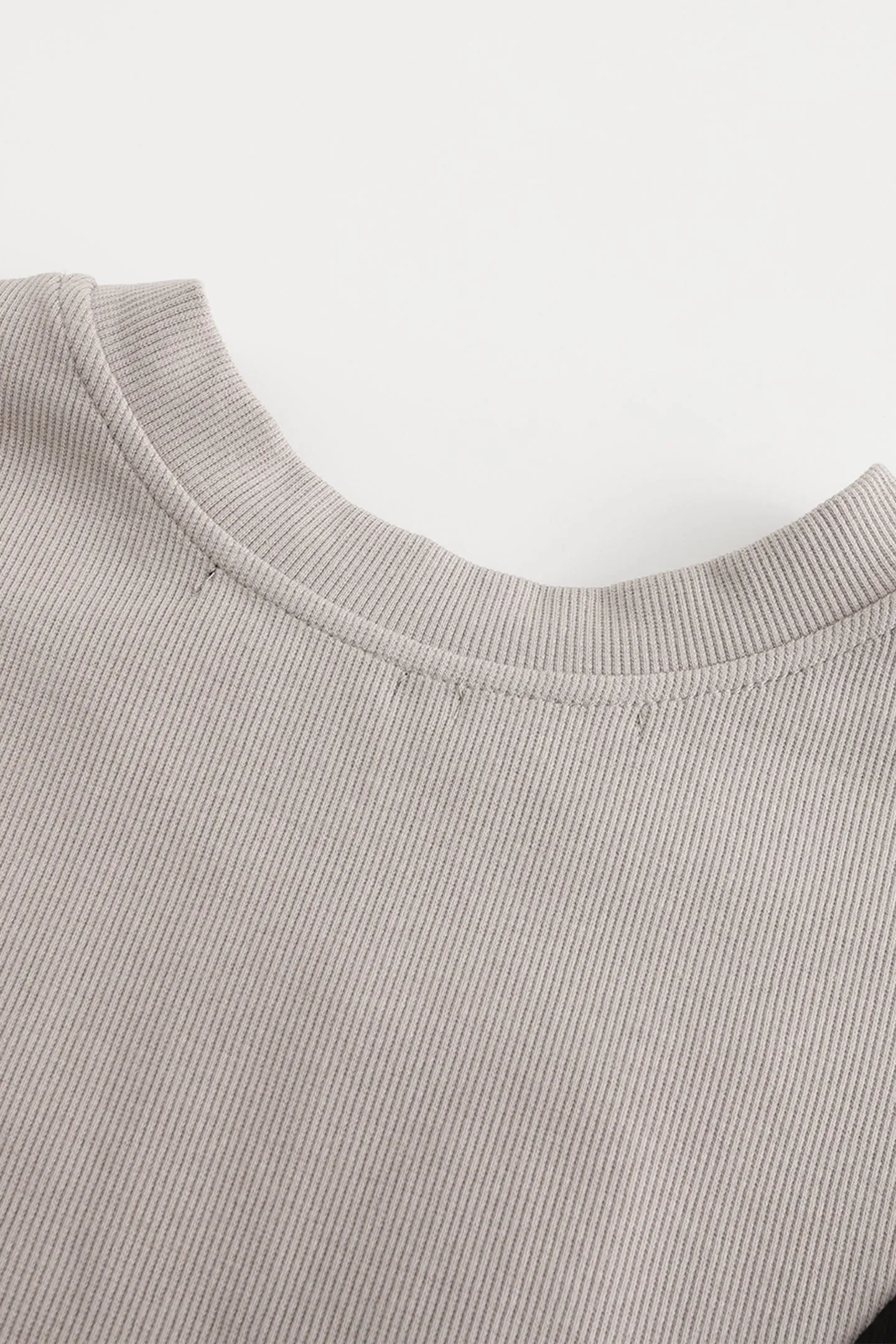 Disark Knitted Cashmere Ribbed T-shirt