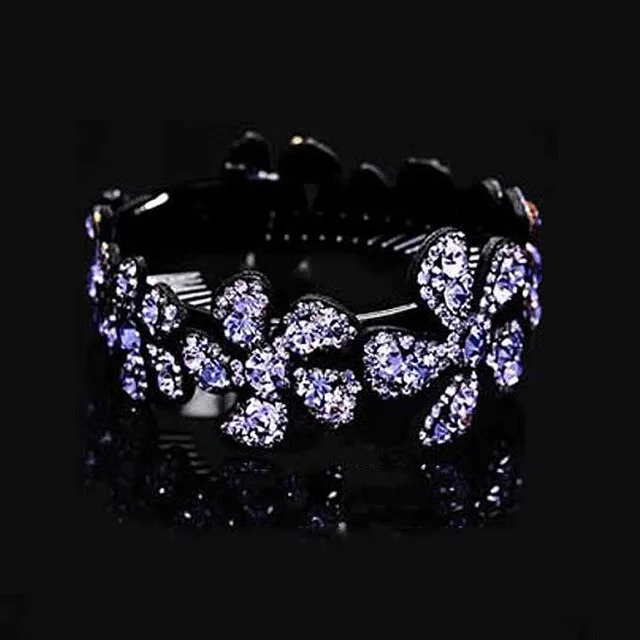 Elegant Bun - Flower Crystal Bun Maker