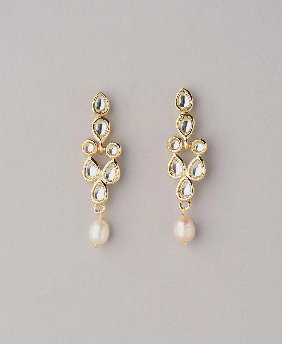 Ethnic Real Pearl Hanging Earring