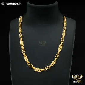 Freemen Elegant Laser Cutting Nawabi Chain Gold Plated- FMGC19