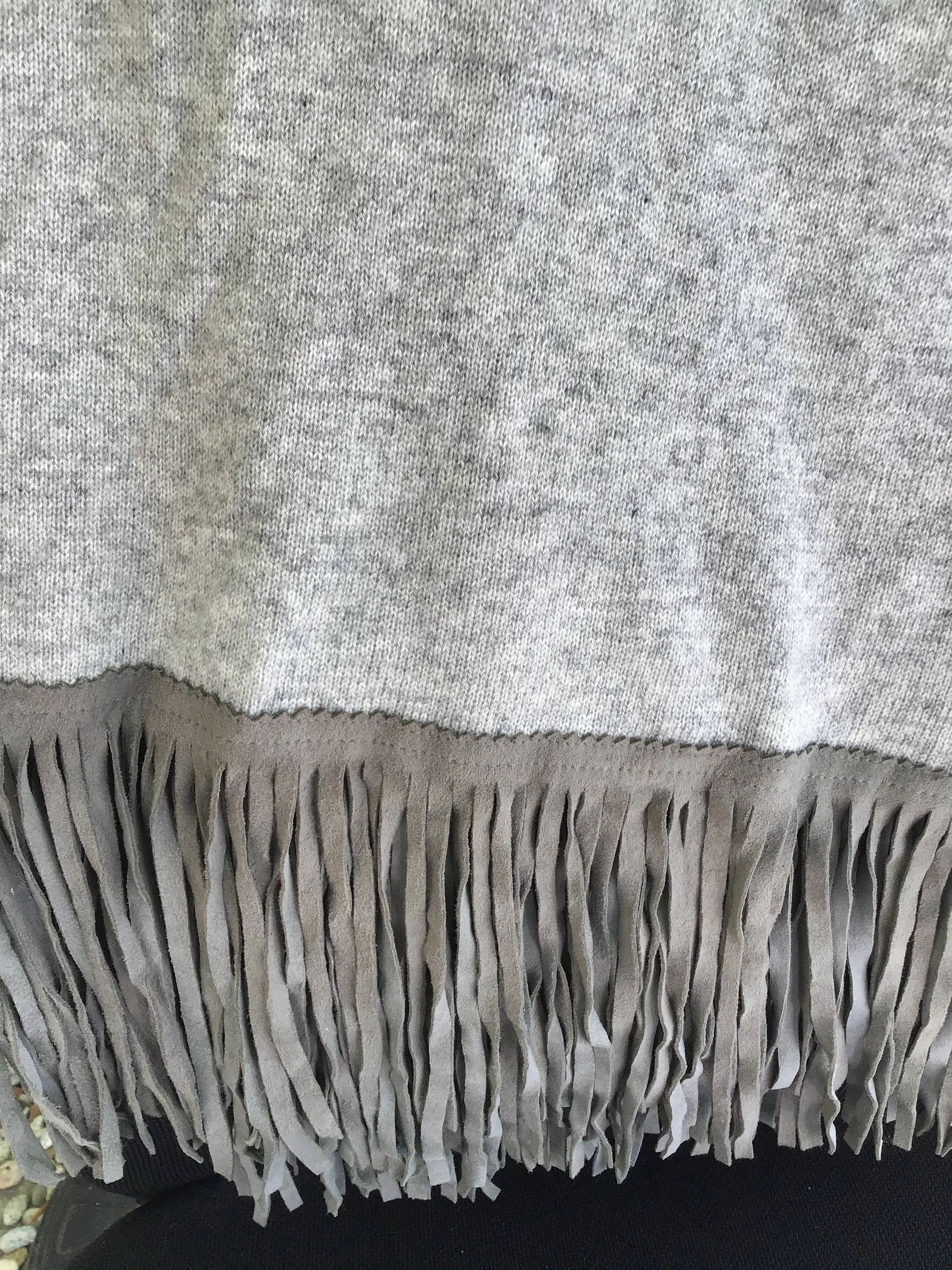 Fringe Cashmere Shawl