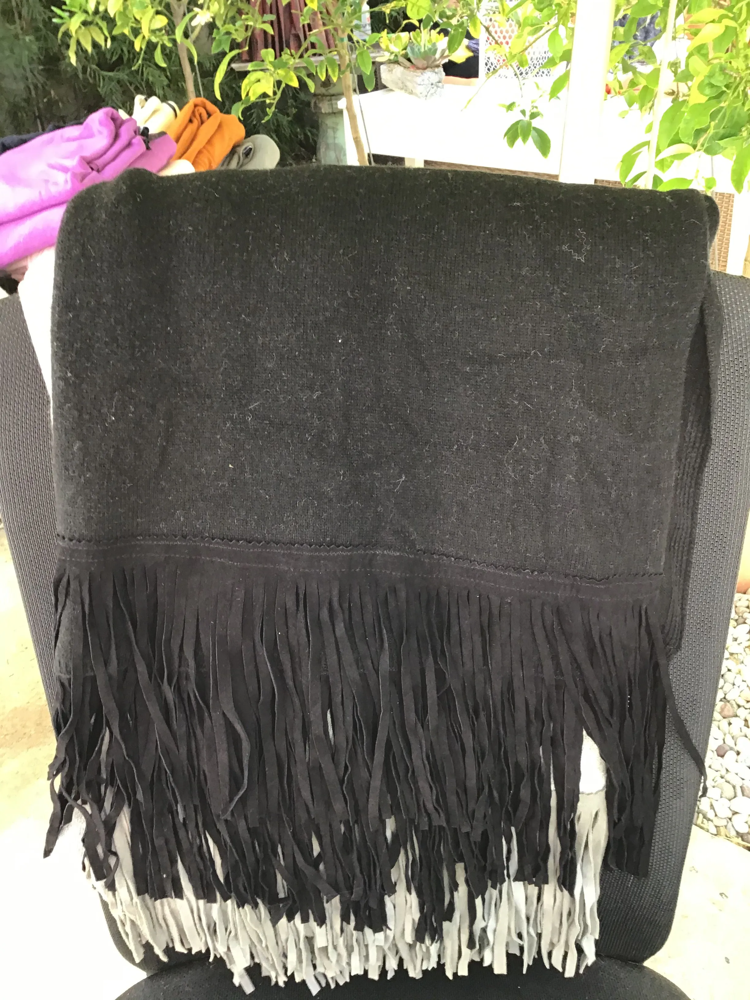 Fringe Cashmere Shawl