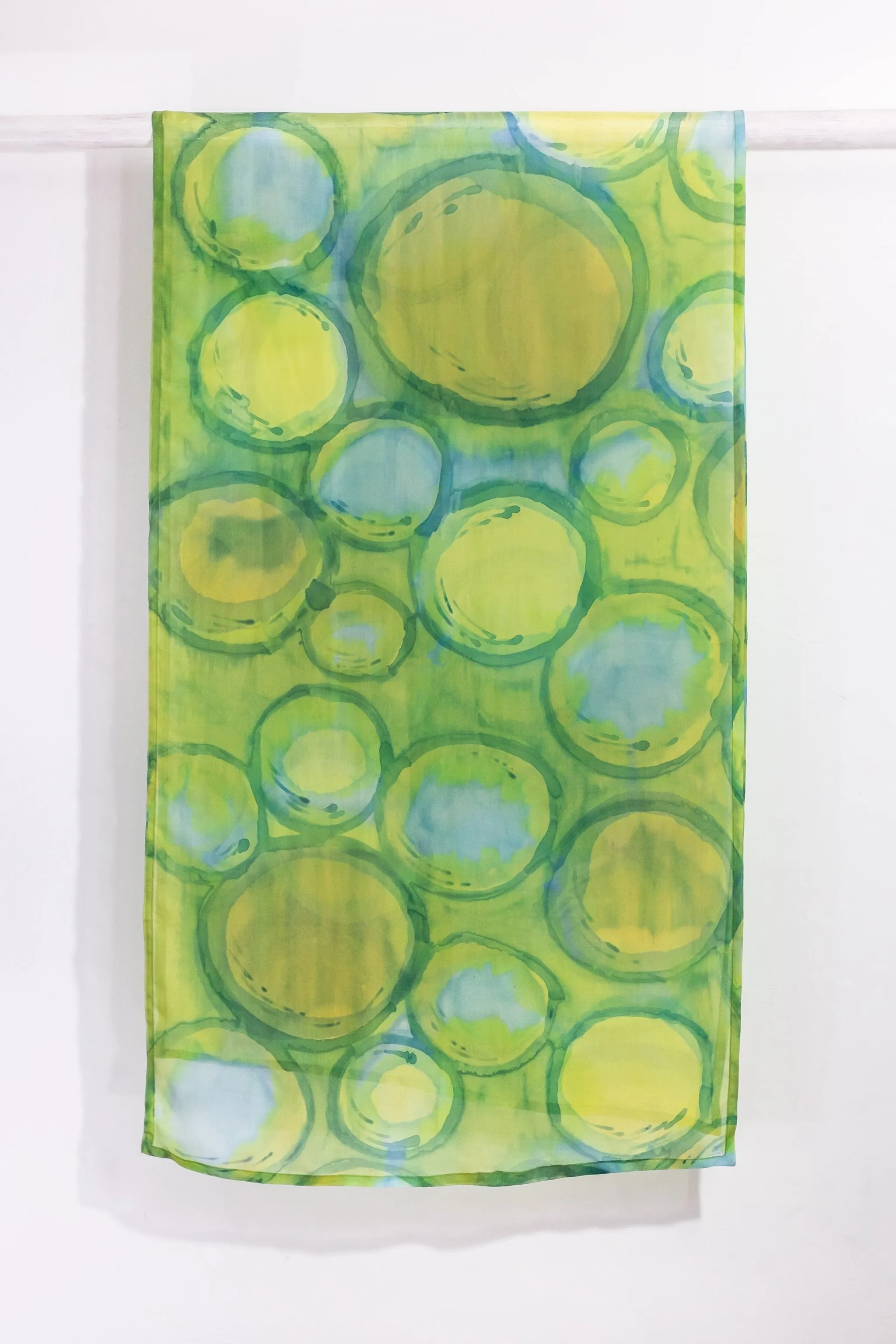 Hand Painted Silk Scarf -Olio