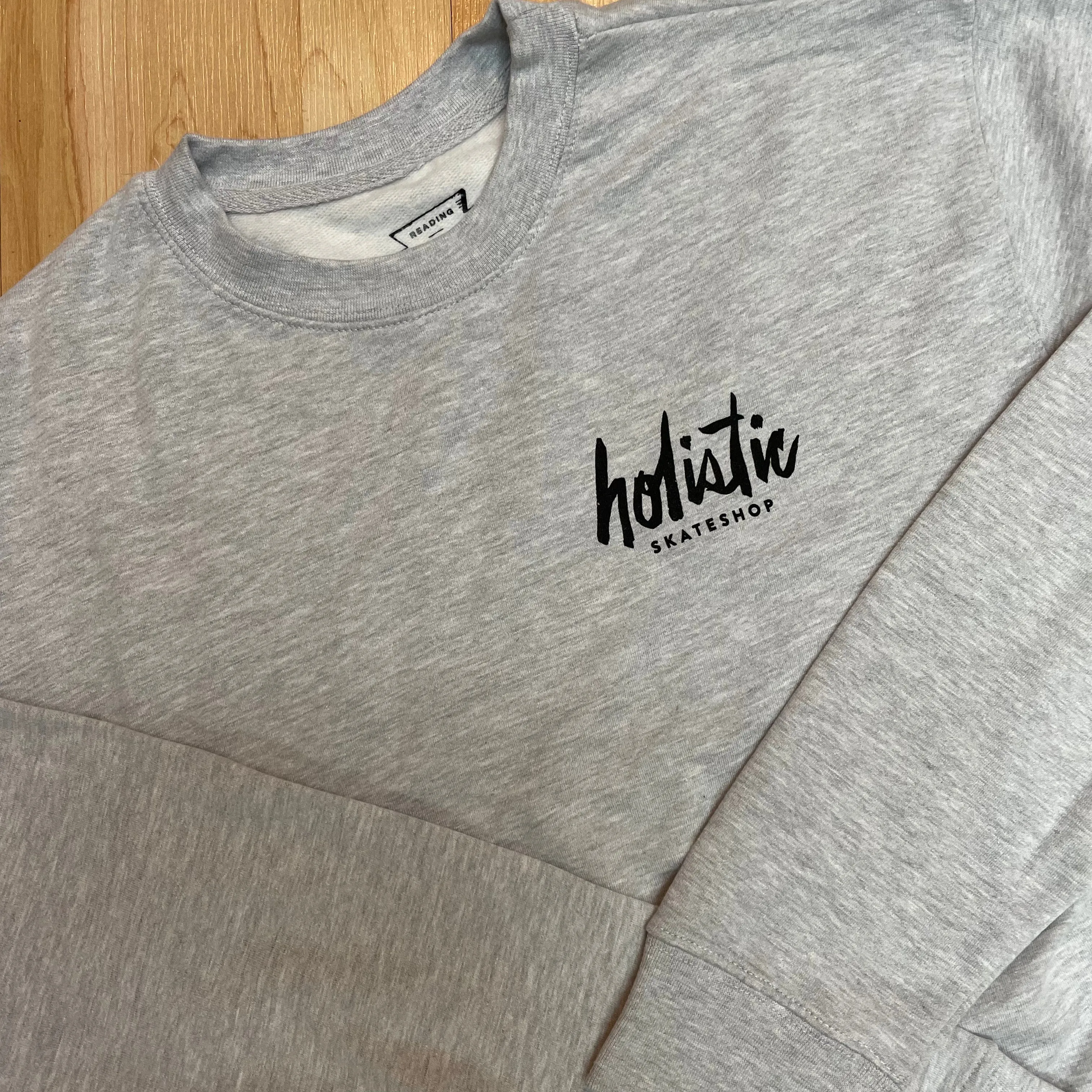 HOLISTIC CLASSIC LOGO CREWNECK - HEATHER GREY