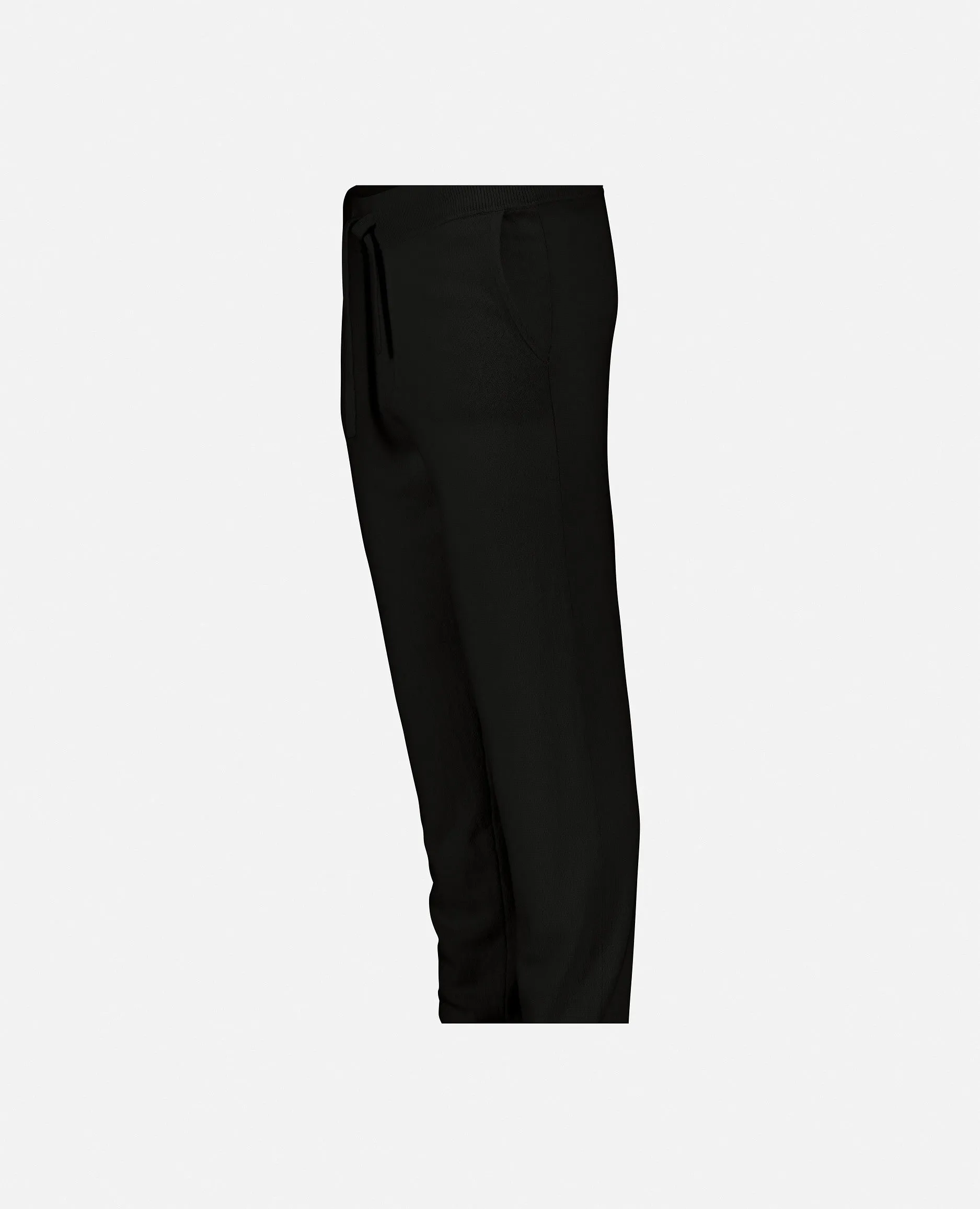 Hose aus Cashmere-Mischung in Schwarz