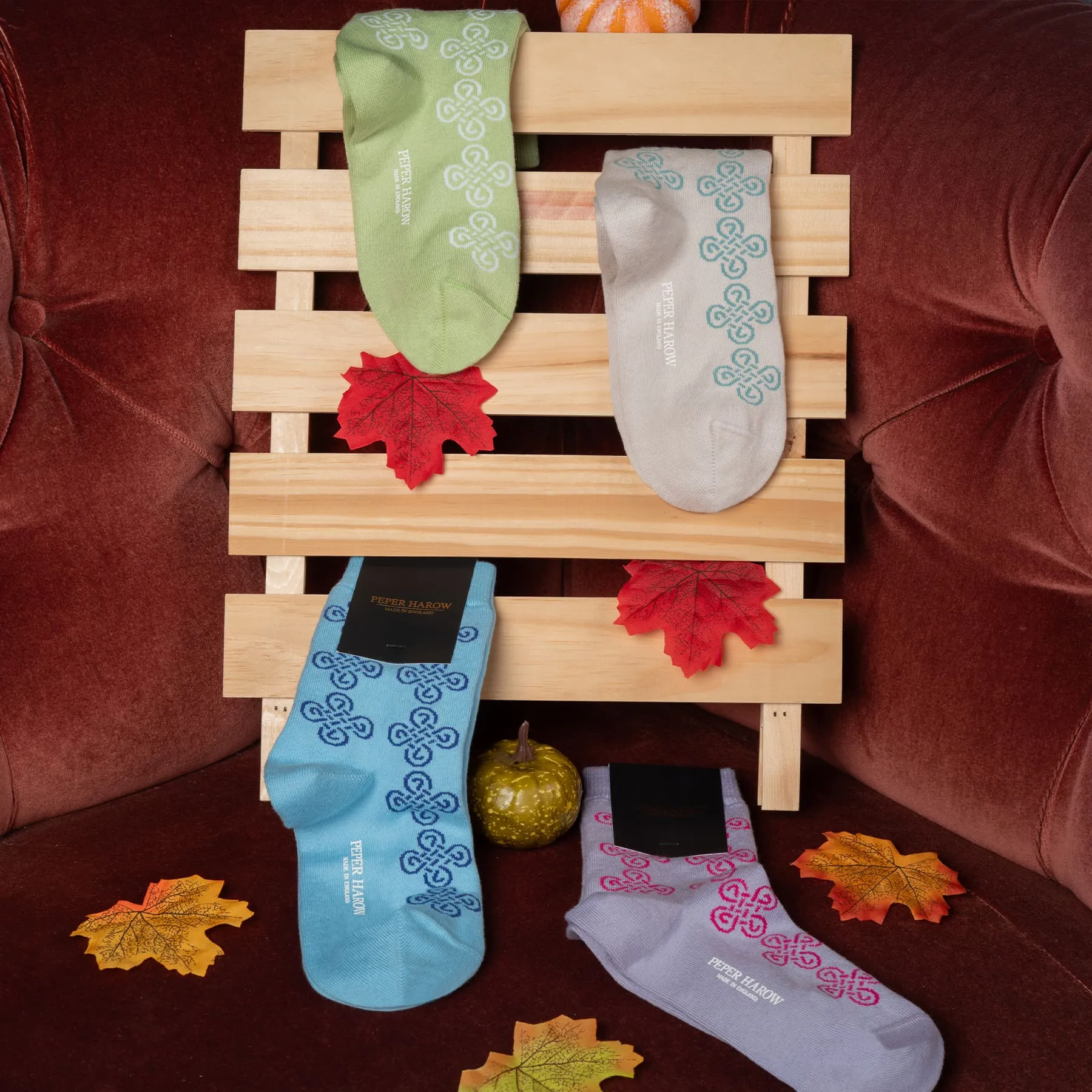 Knot Women's Socks - Blue