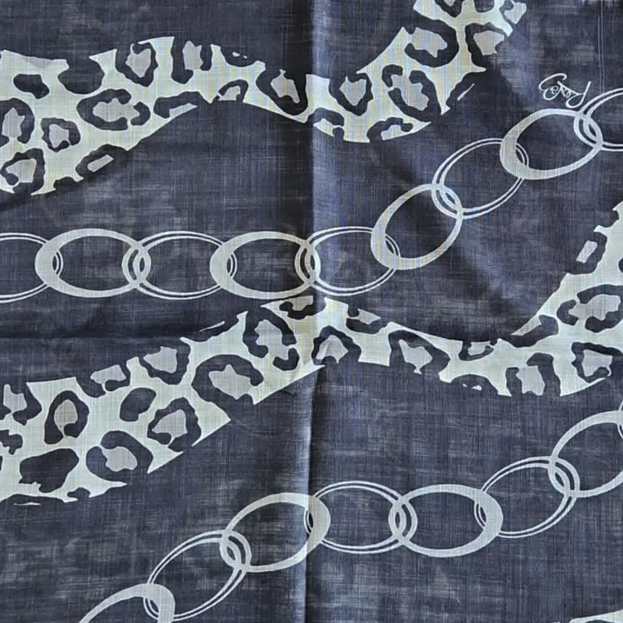 Leopard Chain Fringe Dacee Headscarf